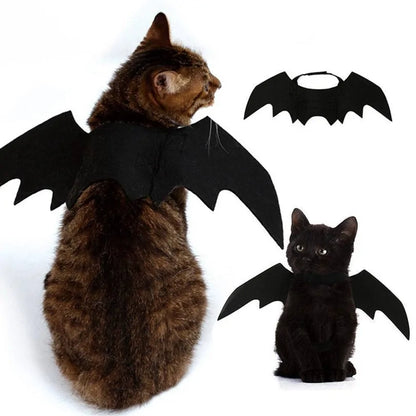 Halloween Cat Costume Small Pet Cat Bat Wings