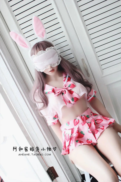 Strawberry Printed Cosplay Costume