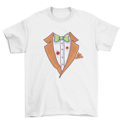 Halloween Tuxedo Costume T-shirt Design