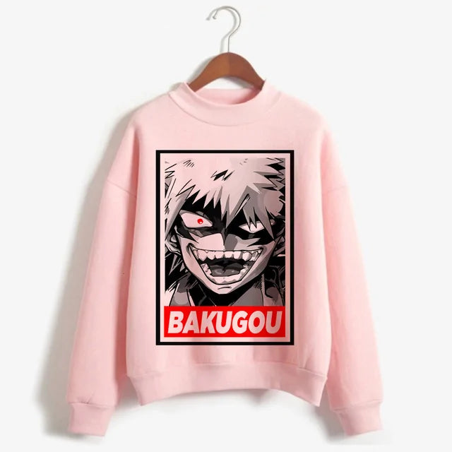 Himiko Toga JK Cosplay Costume Senpai Boku No Hero Academia Pink Hoodies Jacket Costume Tops