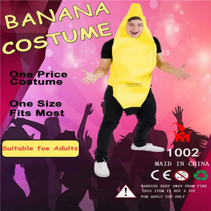 Men's Cosplay Adult Fancy Dress Funny Sexy Banana Costume