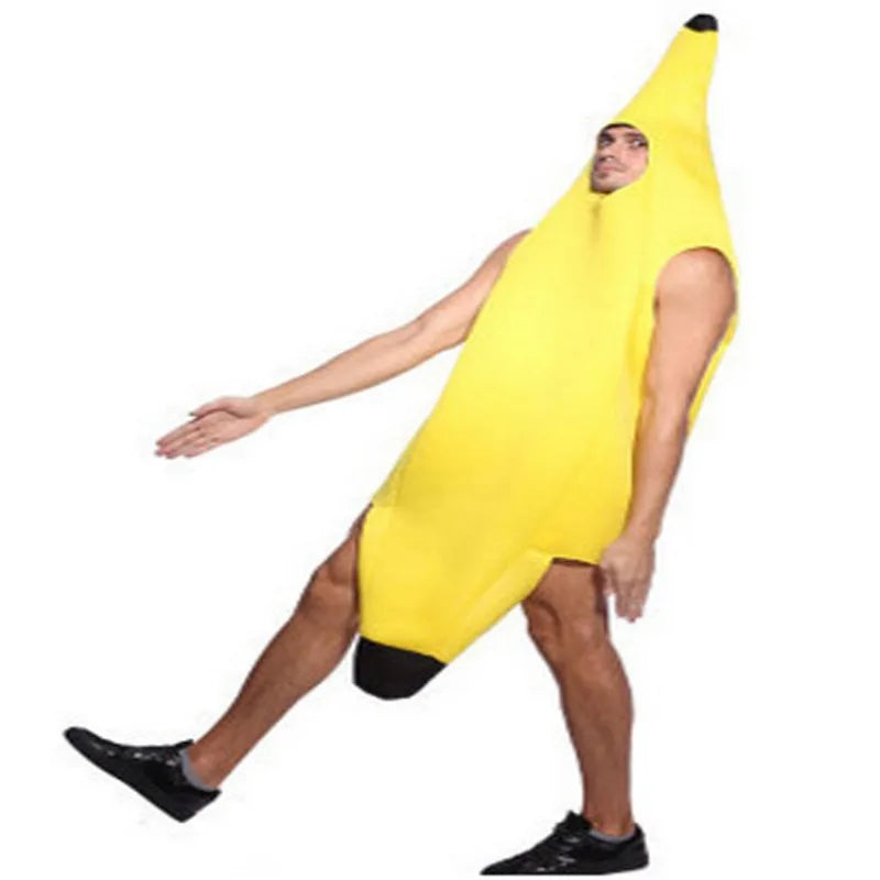 Men's Cosplay Adult Fancy Dress Funny Sexy Banana Costume