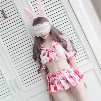 Strawberry Printed Cosplay Costume