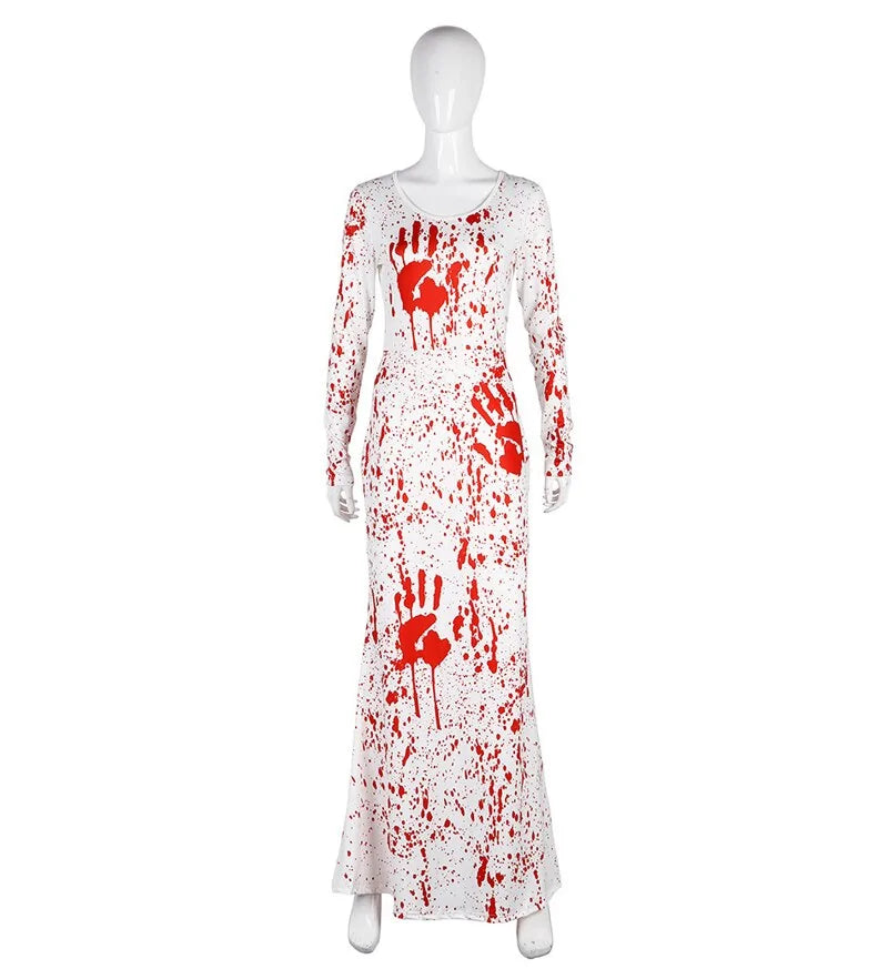 Ghost Bride Vampire Party Evening Dress