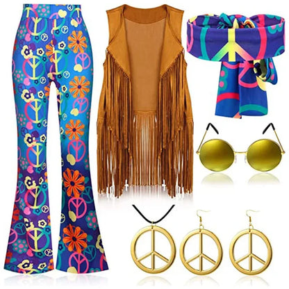 Hippie Disco 60s 70s Cosplay Costume for Women